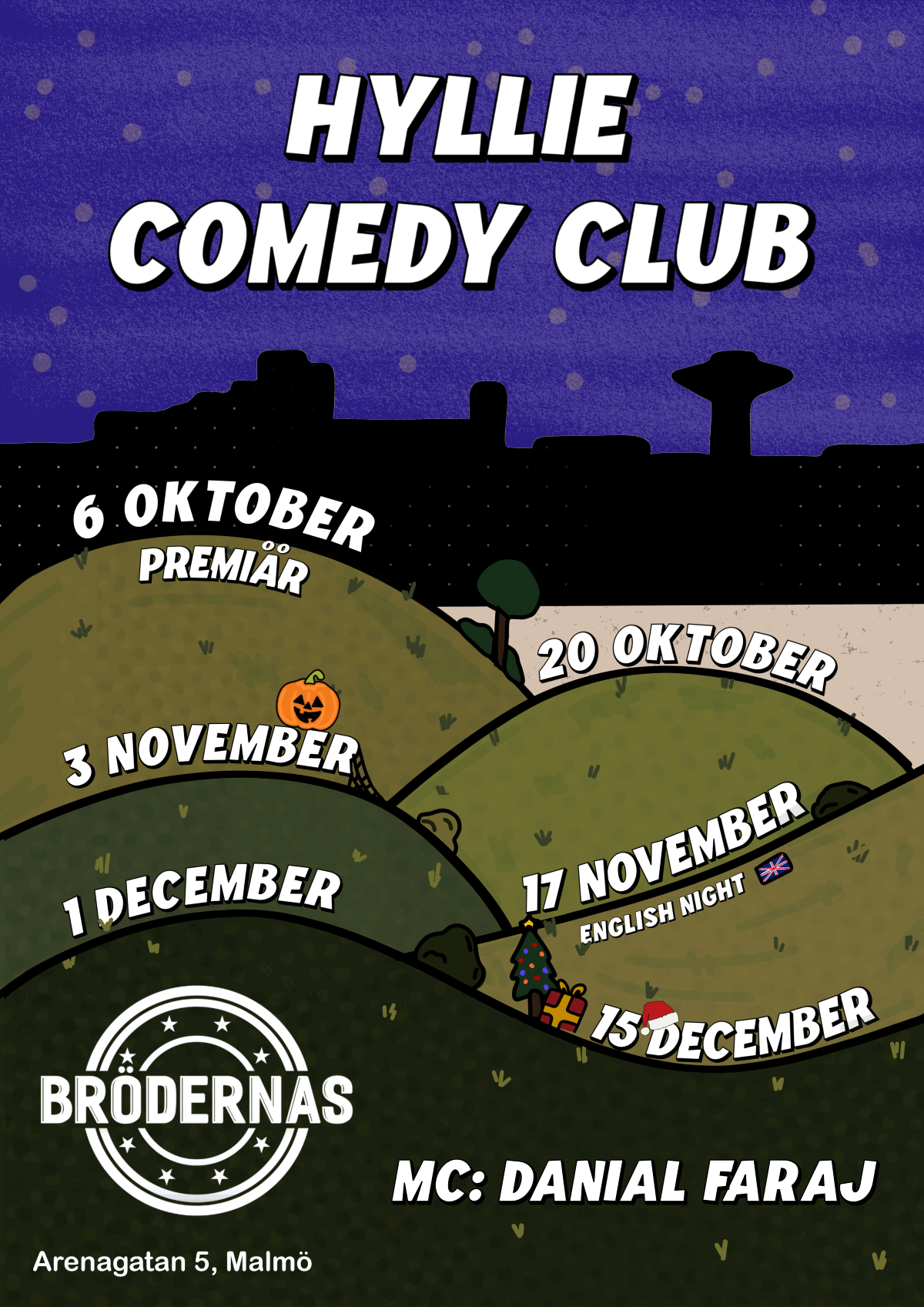 Poster for Hyllie Comed Club
